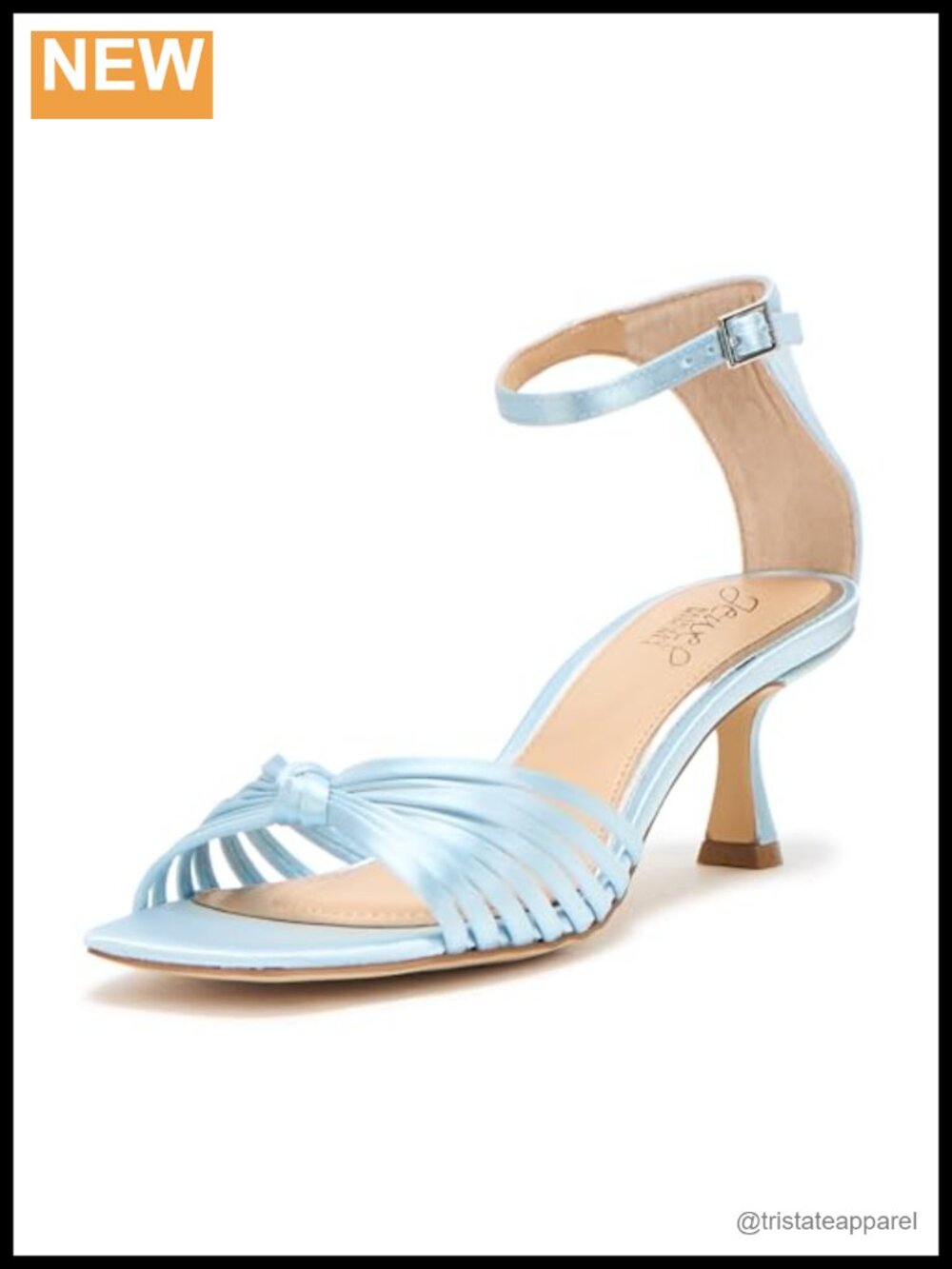 Kitten Heel Ankle Strap Sandal Padded Comfort Formal
